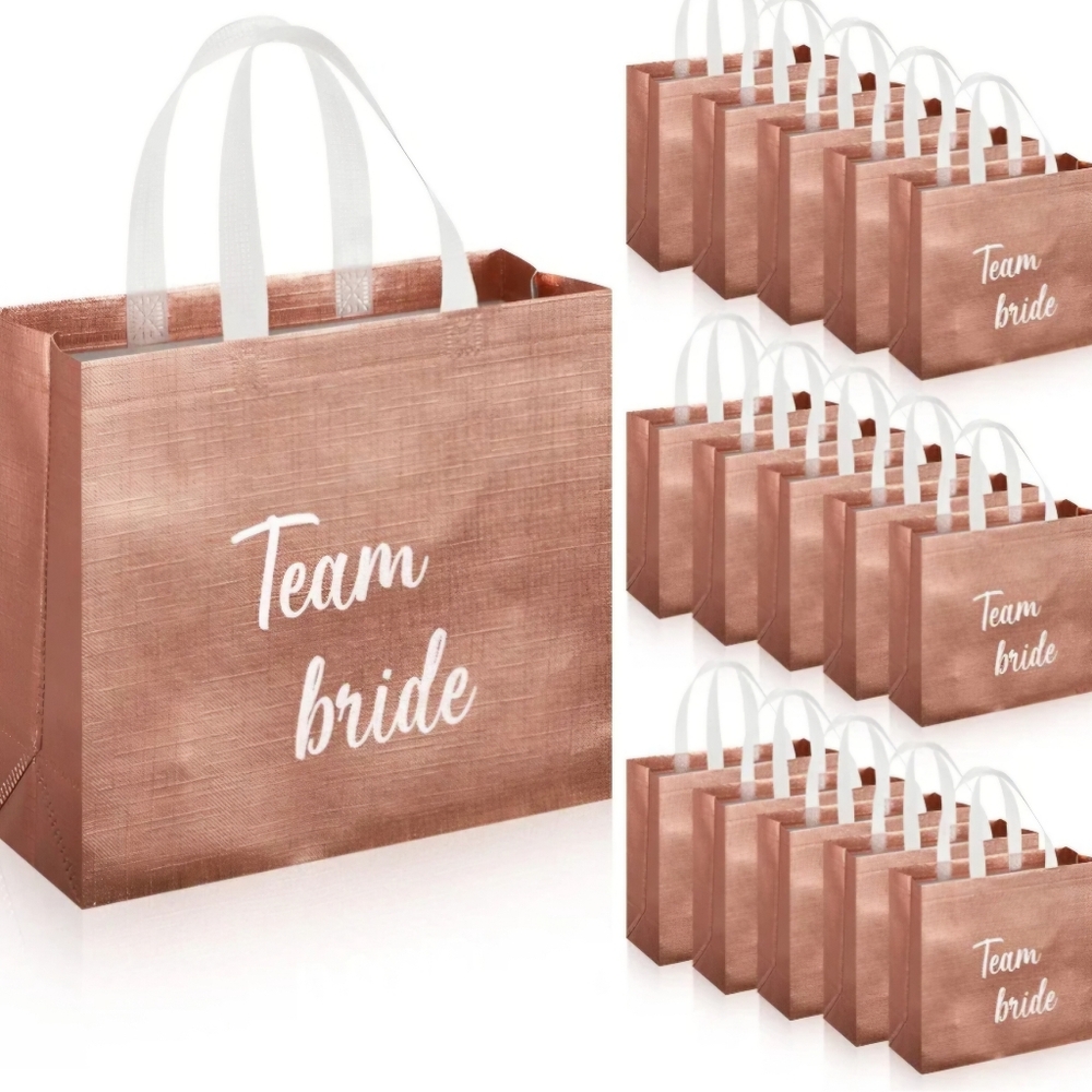 Cunno 16 Pieces Bridesmaid Gift Bags -  Team Bride. NWT